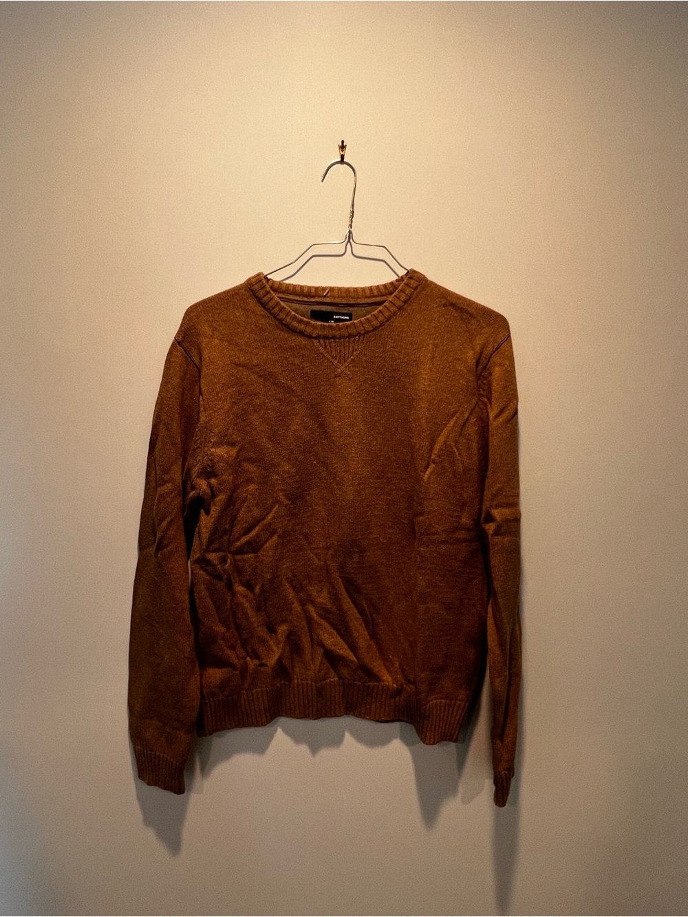 Basic Editions Men's Crewneck Sweater in Brown